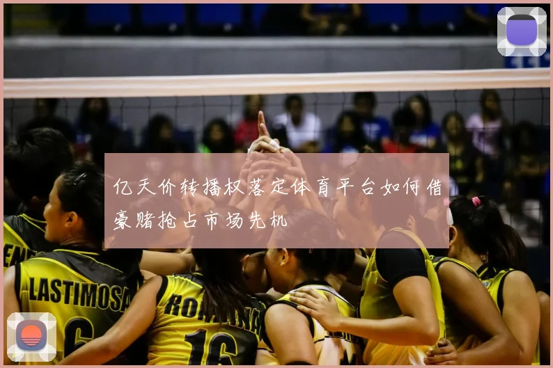 亿天价转播权落定体育平台如何借豪赌抢占市场先机